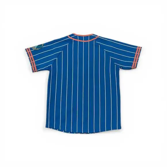 Pink + Dolphin 'Legend' Blue Pinstripe Jersey - Size M - Picture 2 of 3